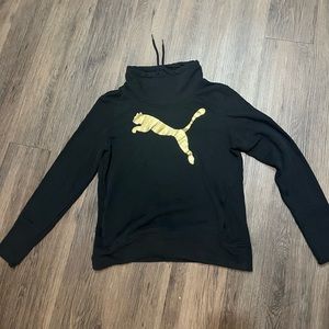 Gold and black puma hoodie